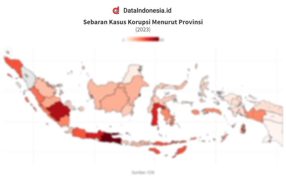 Data Sebaran Kasus Korupsi Di Indonesia Menurut Provinsi Pada 2023