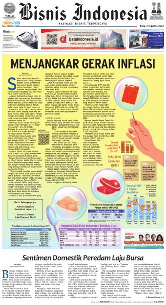 Bisnis Indonesia 31 Agustus 2022