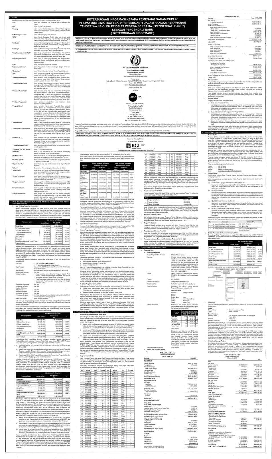 Prospektus Delta Wibawa Bersama Juni Dataindonesia Id